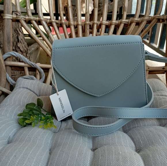 Miniso NWT Pastel Blue Sling Bag - Picture 3 of 8